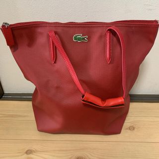 ラコステ(LACOSTE)のラコステ　トートバッグ　皮持ち手付き　(トートバッグ)