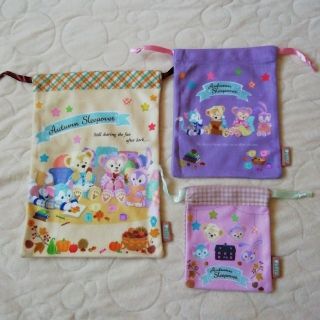 ディズニー(Disney)のTDS限定　ダッフィーフレンズ　巾着セット　未使用品(ポーチ)