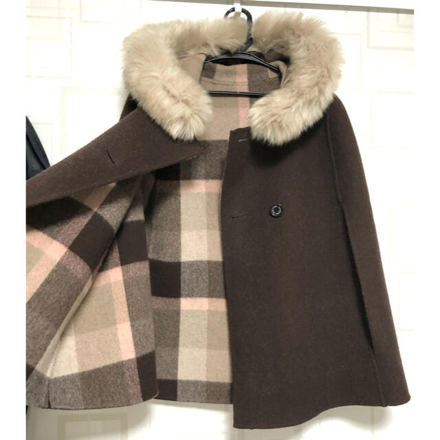 BURBERRY ブルーレーベル クレストブリッジ ケープ コートの通販 by