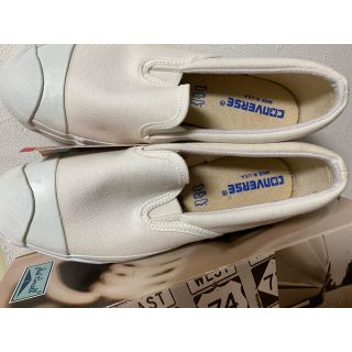 CONVERSE - 90s USA製 コンバース ジャックパーセル スリッポン 白 26