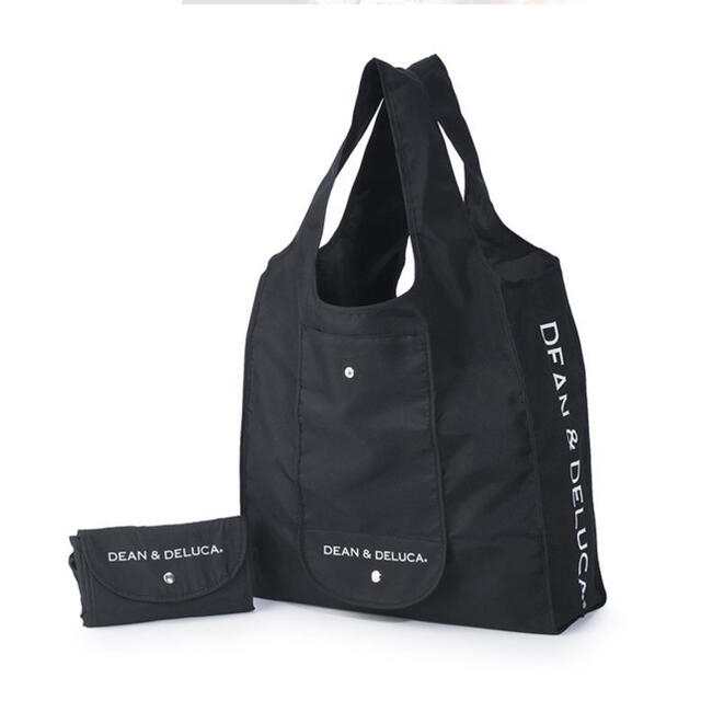 DEAN & DELUCA(ディーンアンドデルーカ)のDEAN & DELUCA ショッピングバッグ　ブラック レディースのバッグ(エコバッグ)の商品写真