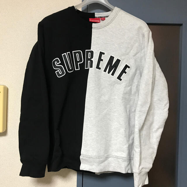 Supreme Split Crewneck Sweatshirt 18ss