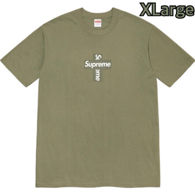 Supreme Cross Box Logo Tee Olive XLarge