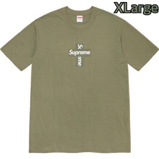 シュプリーム(Supreme)のSupreme Cross Box Logo Tee Olive XLarge(Tシャツ/カットソー(半袖/袖なし))