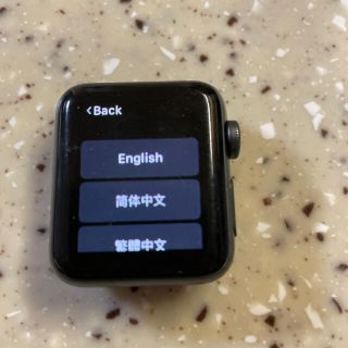 アップルウォッチ(Apple Watch)のAppleWatch series2 38 スペースグレー(腕時計)