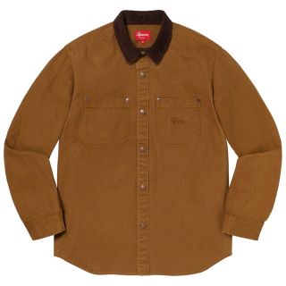 シュプリーム(Supreme)のsupreme 19a/w Script Canvas Snap Shirt(シャツ)