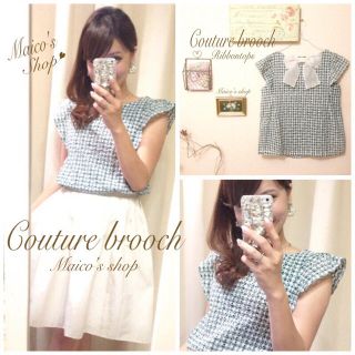 アナトリエ(anatelier)の美品♡Couturebroochブラウス(シャツ/ブラウス(半袖/袖なし))