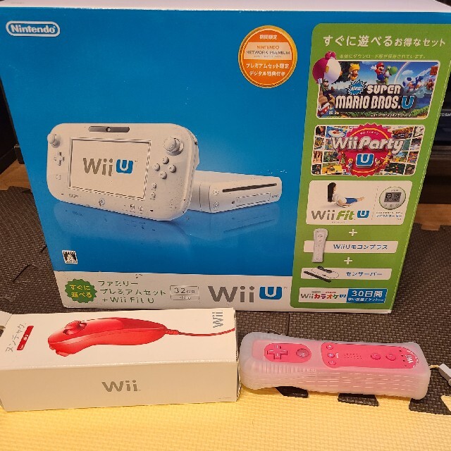Wii U ファミリープレミアムセット　マリオカート8付、メーター無家庭用ゲーム機本体