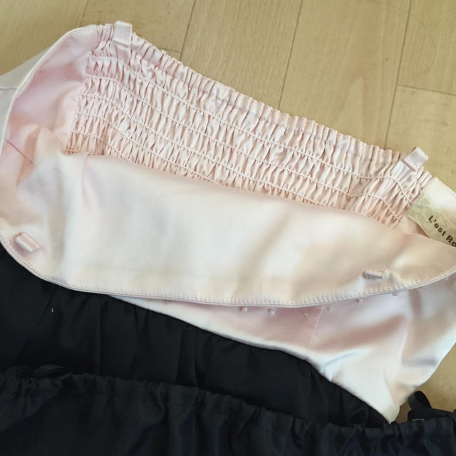 L'EST ROSE(レストローズ)のチューブトップ刺繍入りドレス レディースのフォーマル/ドレス(ミディアムドレス)の商品写真