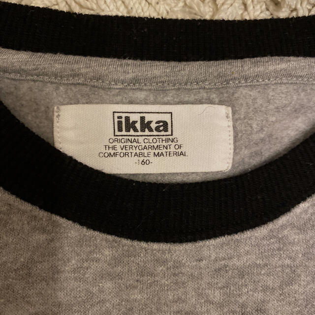 ikka(イッカ)の美品★ikka 裏起毛　トレーナー 160 キッズ/ベビー/マタニティのキッズ服男の子用(90cm~)(Tシャツ/カットソー)の商品写真