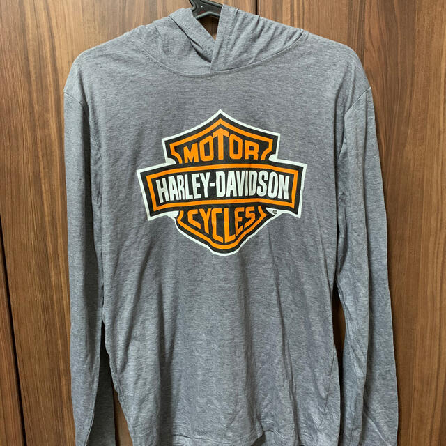 Harley Davidson(ハーレーダビッドソン)の（最終値下げ）ハーレーダビッドソン　ロングTシャツ　フード付き メンズのトップス(Tシャツ/カットソー(七分/長袖))の商品写真