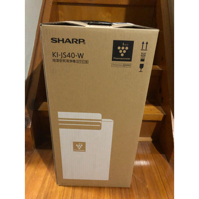 SHARP(シャープ)のシャープ 加湿空気清浄機 KI-JS40W プラズマクラスター25000搭載 スマホ/家電/カメラの生活家電(空気清浄器)の商品写真