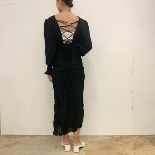 マメ(mame)のERIKO KATORI Silk Hand Crepe Dress(ロングワンピース/マキシワンピース)