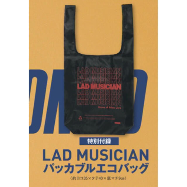 LAD MUSICIAN(ラッドミュージシャン)の[新品未使用] Men’s NONNO メンズノンノ 12月号 付録 エコバッグ メンズのバッグ(エコバッグ)の商品写真