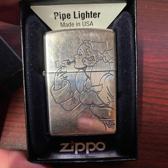 ZIPPO(ジッポー)のzippo ジッポー　ウィンディ　パイプ用ジッポー　レア　シルバー　 メンズのファッション小物(タバコグッズ)の商品写真