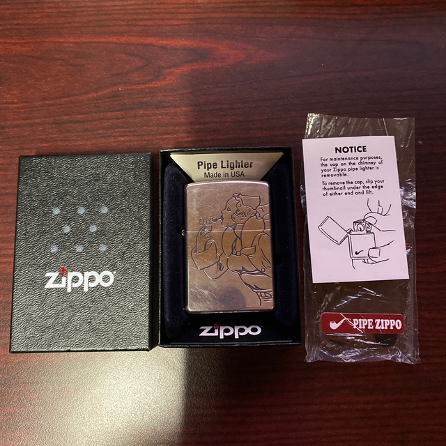 ZIPPO(ジッポー)のzippo ジッポー　ウィンディ　パイプ用ジッポー　レア　シルバー　 メンズのファッション小物(タバコグッズ)の商品写真