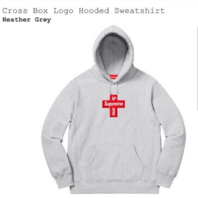 Supreme cross box logo hooded シュプリーム XL