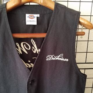 ディッキーズ(Dickies)のDickies チェーン刺繍入り コットン ワークベスト Work Vest(ベスト)