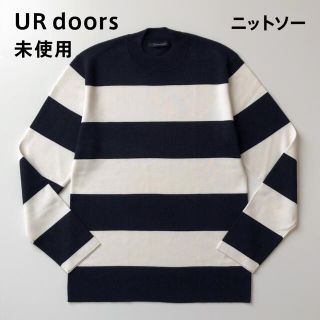 アーバンリサーチドアーズ(URBAN RESEARCH DOORS)のURBAN RESEARCH DOORS ハイゲージ ワイドボーダー ニットソー(Tシャツ/カットソー(七分/長袖))