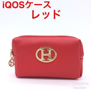 ☆NoaHsarK☆合皮 iQOS(アイコス)ケース 350 レッド(ポーチ)