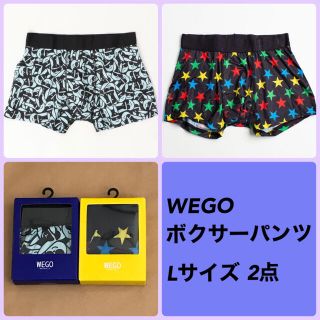 ウィゴー(WEGO)のWEGO ボクサーパンツ ゆるキャラ 星 L 2点(ボクサーパンツ)