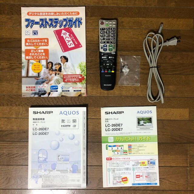 SHARP - 液晶テレビ AQUOS LC-26DE7-Wの通販 by しめじ's shop