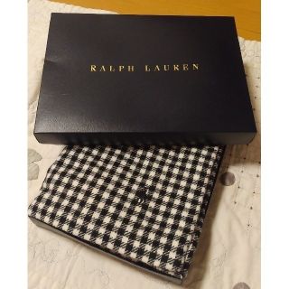 ラルフローレン(Ralph Lauren)の未使用品　ラルフローレン　ブランケット　膝掛け　千鳥柄(おくるみ/ブランケット)