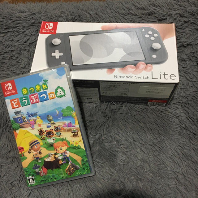 Nintendo switch Lite グレー あつ森セット Nintendo switch Lite グレー あつ森セット