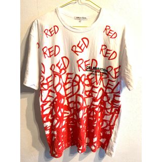 コムデギャルソン(COMME des GARCONS)の美品 COMME des GARCONS ギャルソン Tシャツ XL RED(Tシャツ/カットソー(半袖/袖なし))