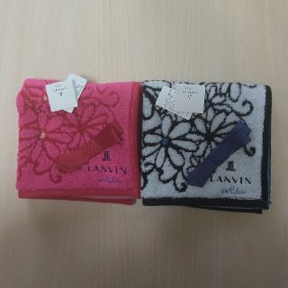 ランバン(LANVIN)のchimi様専用ランバン　タオルハンカチ　2枚　新品　(P)(ハンカチ)