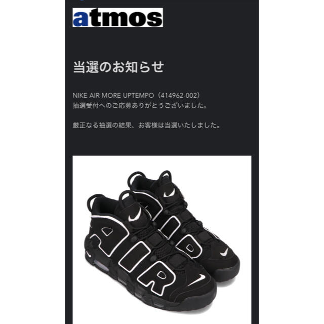 メンズNIKE モアアップテンポ　27.5