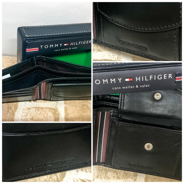 TOMMY HILFIGER(トミーヒルフィガー)の【新品】正規品最安❗️トミーヒルフィガー 二つ折り財布  箱付き メンズのファッション小物(折り財布)の商品写真