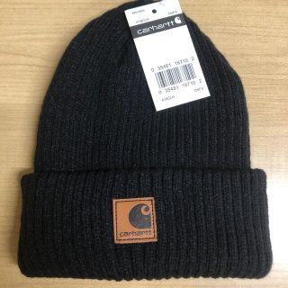 カーハート(carhartt)のカーハート　ニット帽　ブラック　新品未使用(ニット帽/ビーニー)