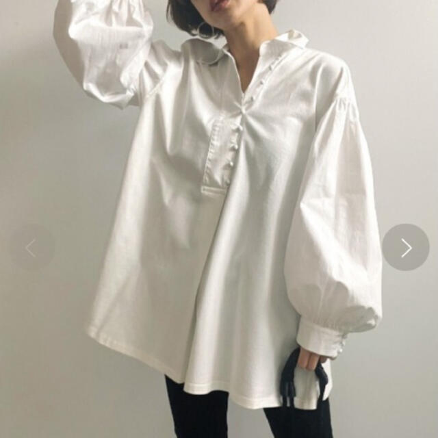 Ameri VINTAGE(アメリヴィンテージ)のPUFF SLEEVE COMBINATION TOP レディースのトップス(シャツ/ブラウス(長袖/七分))の商品写真