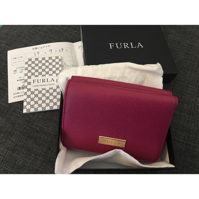 Furla(フルラ)のFURLA フルラ 三つ折財布 コンパクト ピンク レディースのファッション小物(財布)の商品写真