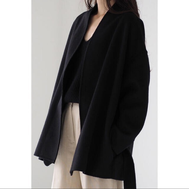 新品タグ付■nae Allure Coat_black■na.e