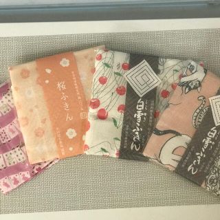 ダリヤ様専用　白雪ふきん　など、かわいい布巾4枚セット(収納/キッチン雑貨)