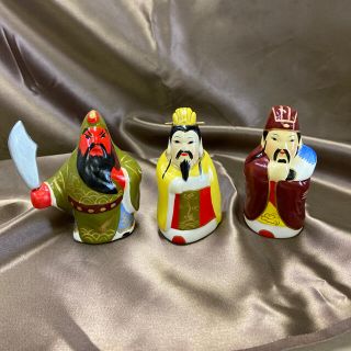 三国志泥人形3体セット(キャラクターグッズ)