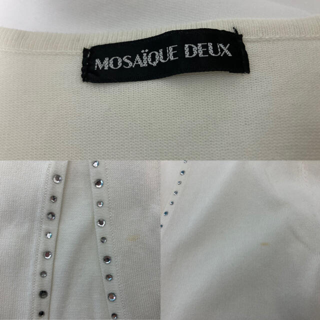 MOSAIQUE DEUX ホワイトアンサンブルL レディースのトップス(アンサンブル)の商品写真