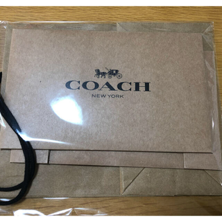 コーチ(COACH)の【新品】coach ラッピング 長財布 紙袋＆化粧箱 リボン付き ギフトセット(ラッピング/包装)
