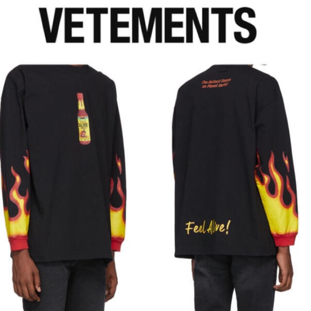 Balenciaga(バレンシアガ)のヴェトモン　Vetements  ホットソース　ロンT メンズのトップス(Tシャツ/カットソー(七分/長袖))の商品写真