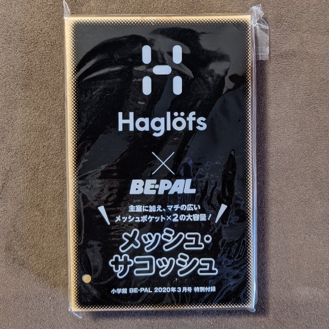 Haglofs(ホグロフス)のBE-PAL 2020年3月号付録 メッシュサコッシュ メンズのバッグ(その他)の商品写真