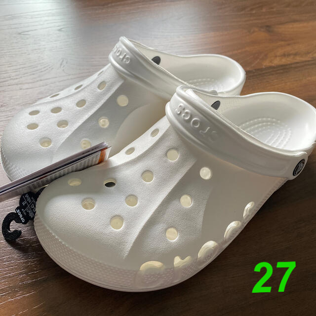 crocs(クロックス)のクロックス　白　27センチ　サンダル メンズの靴/シューズ(サンダル)の商品写真