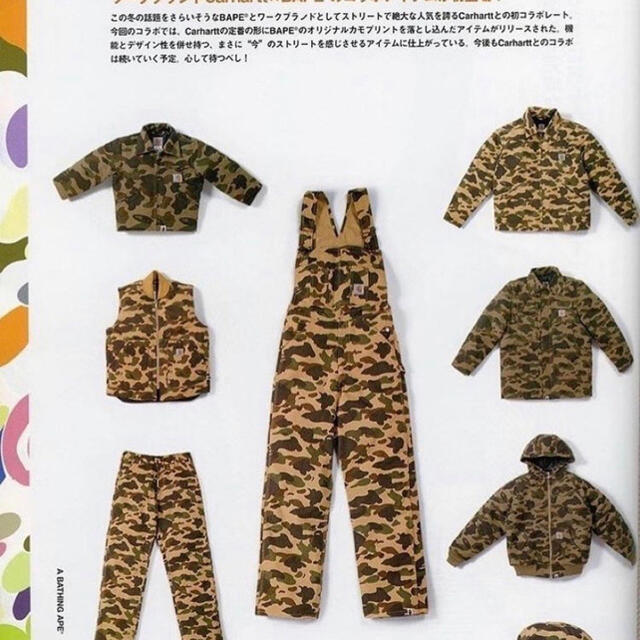 A BATHING APE(アベイシングエイプ)のカーハート BAPE ベスト carhartt ape エイプ ベイプ  メンズのトップス(Tシャツ/カットソー(半袖/袖なし))の商品写真