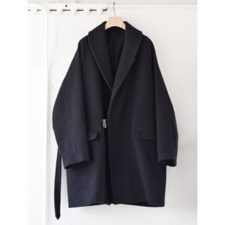 価格Comoli ウールショールカラーコート navy size1 タイロッケン