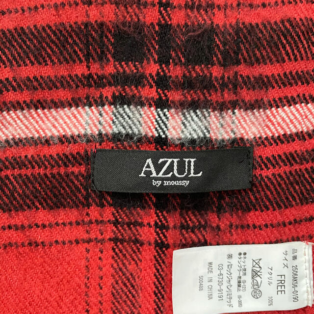 AZUL by moussy(アズールバイマウジー)のストール レディースのファッション小物(ストール/パシュミナ)の商品写真