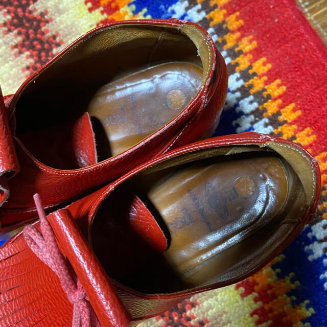 Vivienne Westwood(ヴィヴィアンウエストウッド)のヴィヴィアンウエストウッド　ロッキンホース　ゴルフ赤 レディースの靴/シューズ(ローファー/革靴)の商品写真