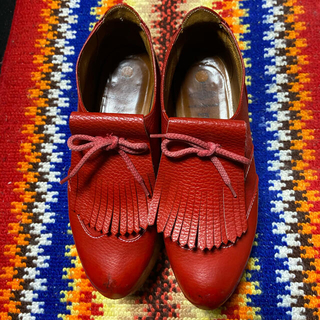 ヴィヴィアンウエストウッド(Vivienne Westwood)のヴィヴィアンウエストウッド　ロッキンホース　ゴルフ赤(ローファー/革靴)