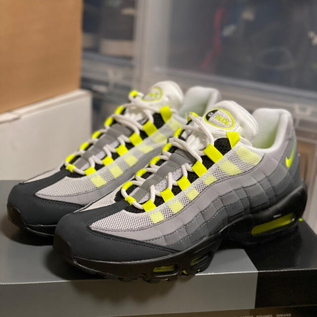 スニーカーNIKE AIR MAX 95 OG YELLOW NEON 27cm