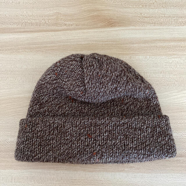 ニット帽　ベージュ メンズの帽子(ニット帽/ビーニー)の商品写真